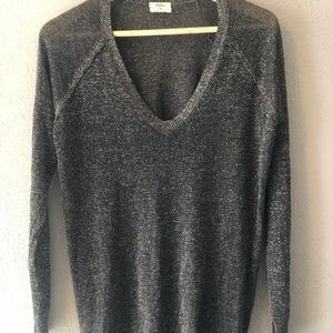 Madewell glitter grey Wallace sweater